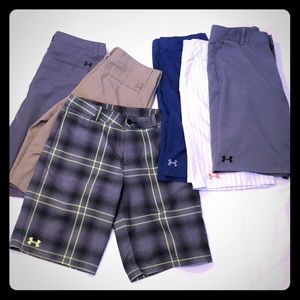 6 pairs of Boys Under Armour Golf Shorts